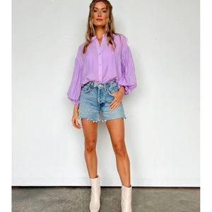 Purple button up